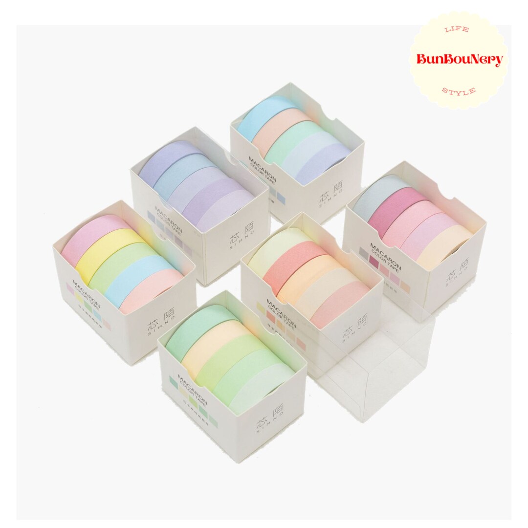 Washi Tape Set - 30 Rolls - Pastel