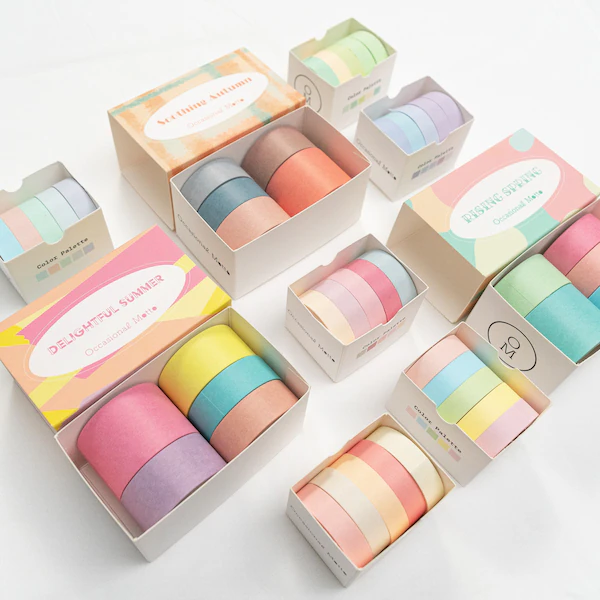 Washi Tape Set - 30 Rolls - Pastel