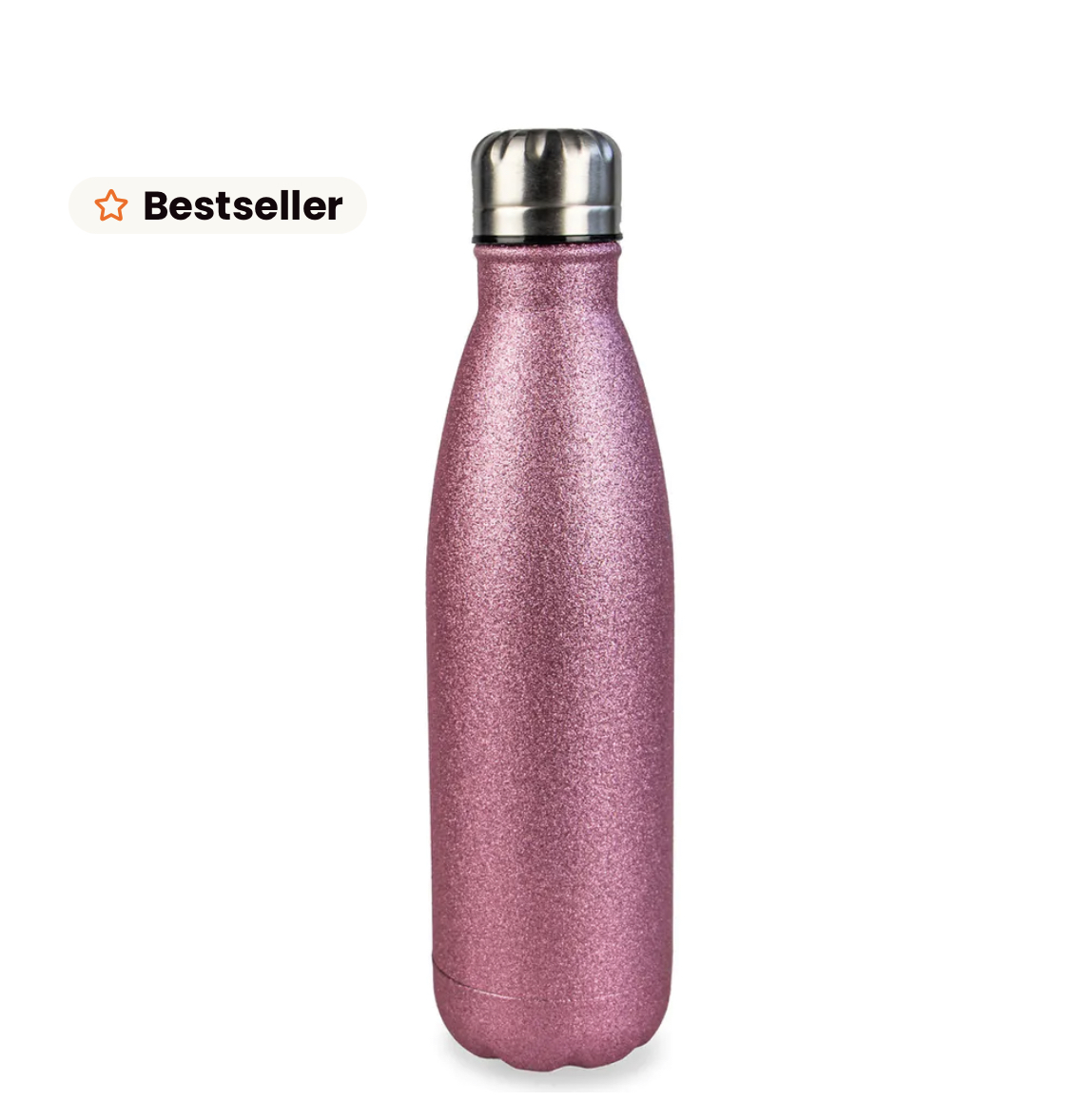 Water Bottle - Steel - 500ml - Pink