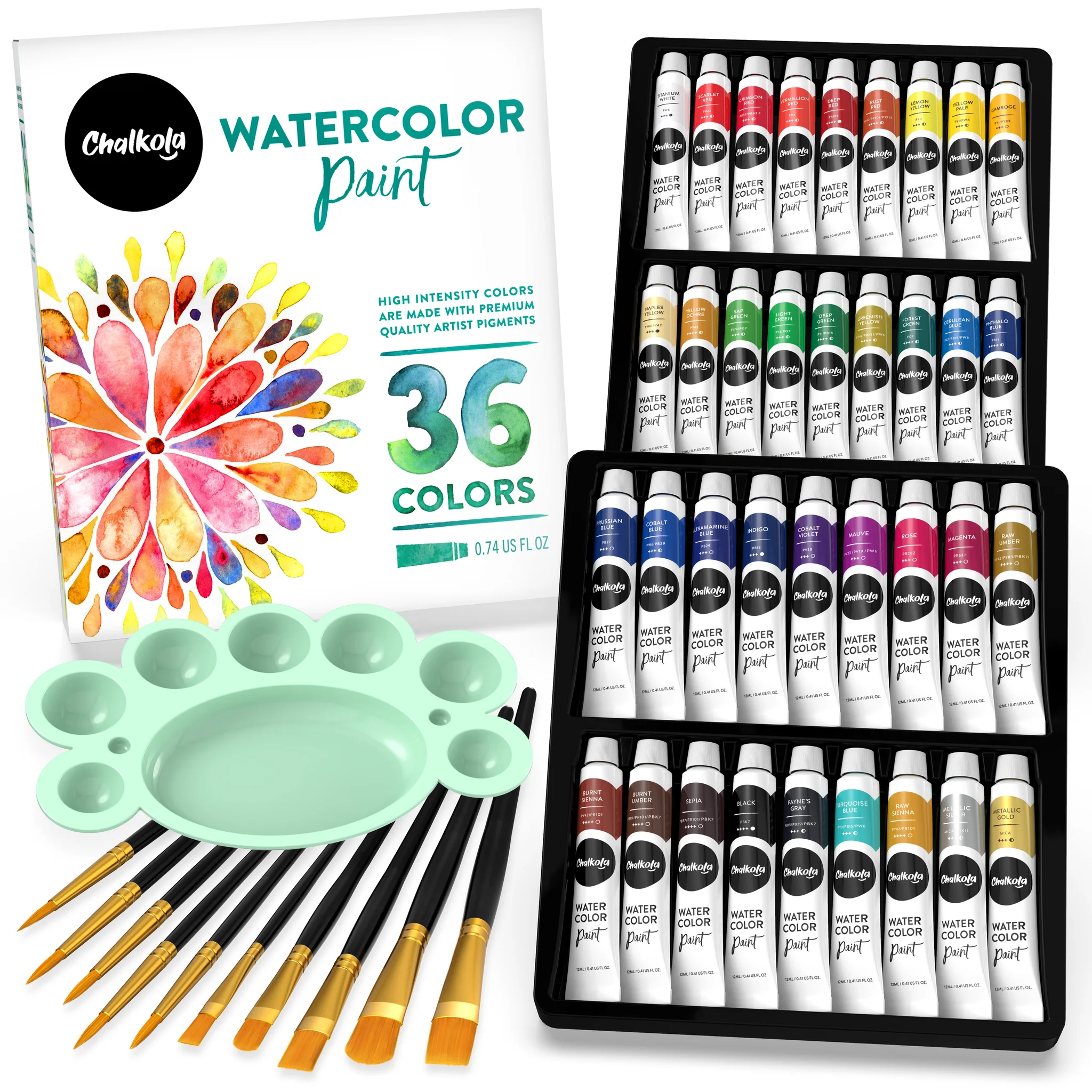 Watercolor Set - 36 Colors