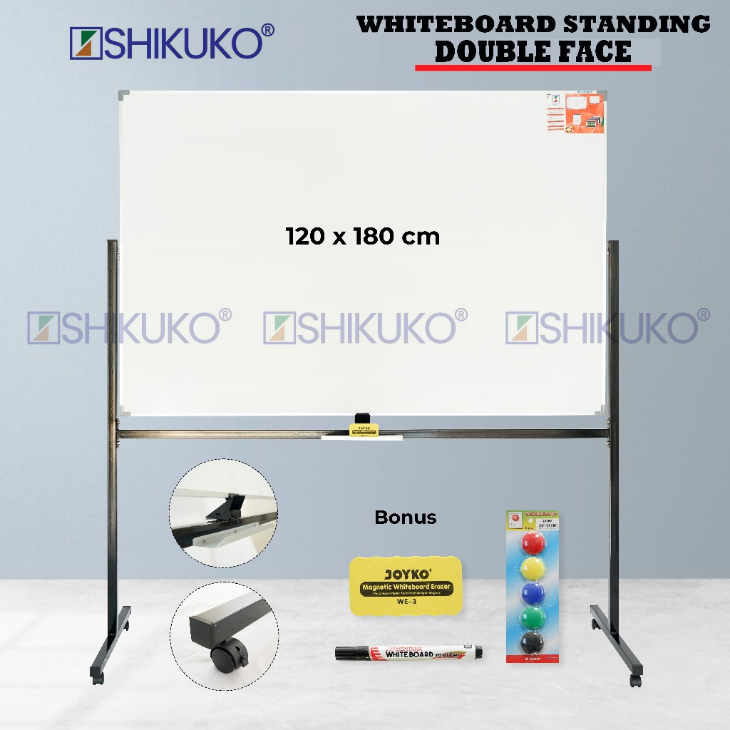 Whiteboard - 120x180cm - Magnetic