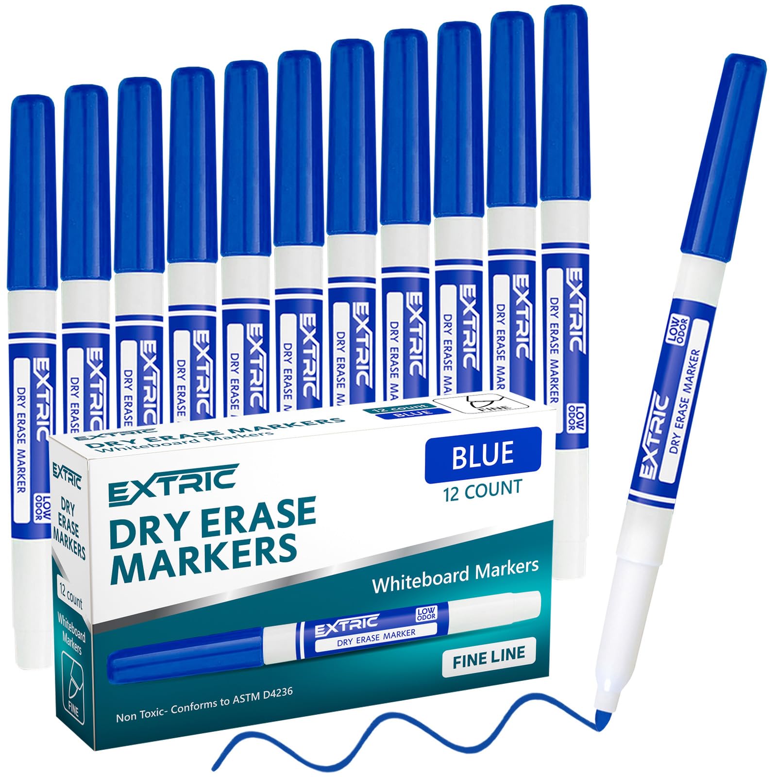 Whiteboard Marker - Blue - 12 Pack
