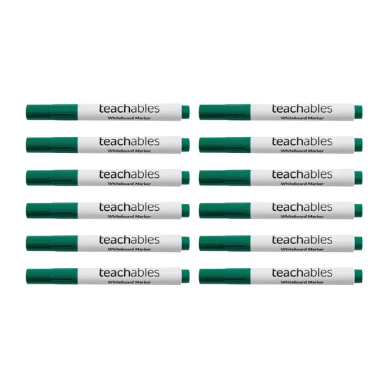 Whiteboard Marker - Green - 12 Pack