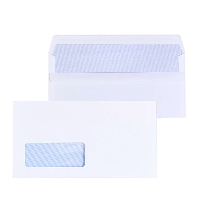 Window Envelope - DL - 100 Pack - White