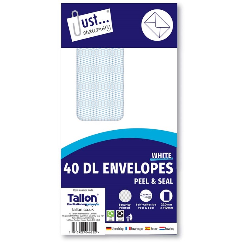 Window Envelope - DL - 100 Pack - White