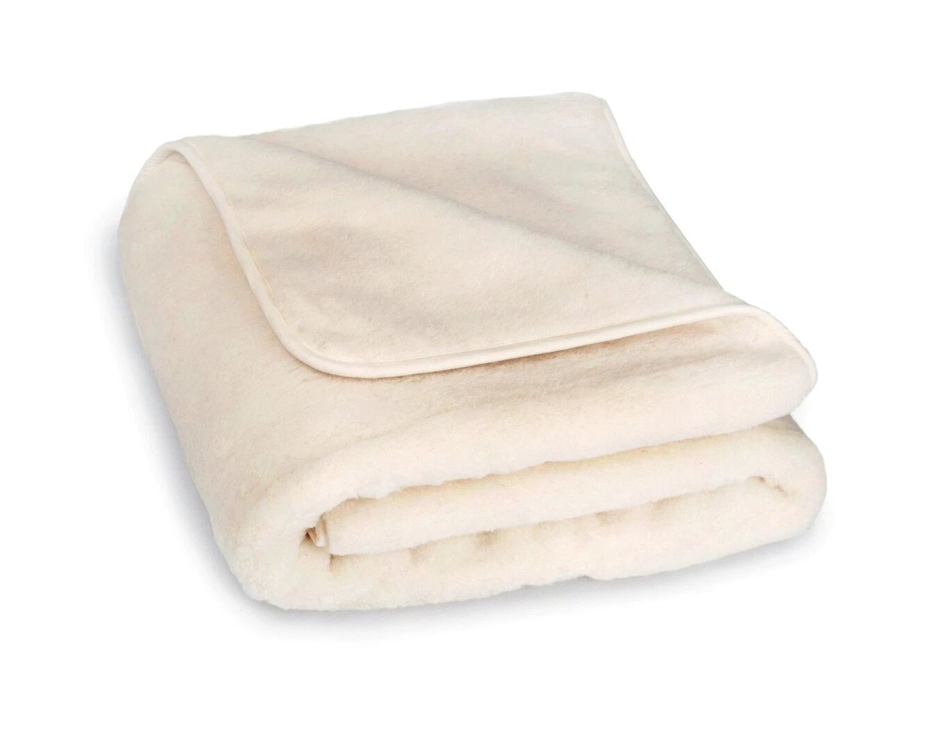 Wool Blanket - Double - White