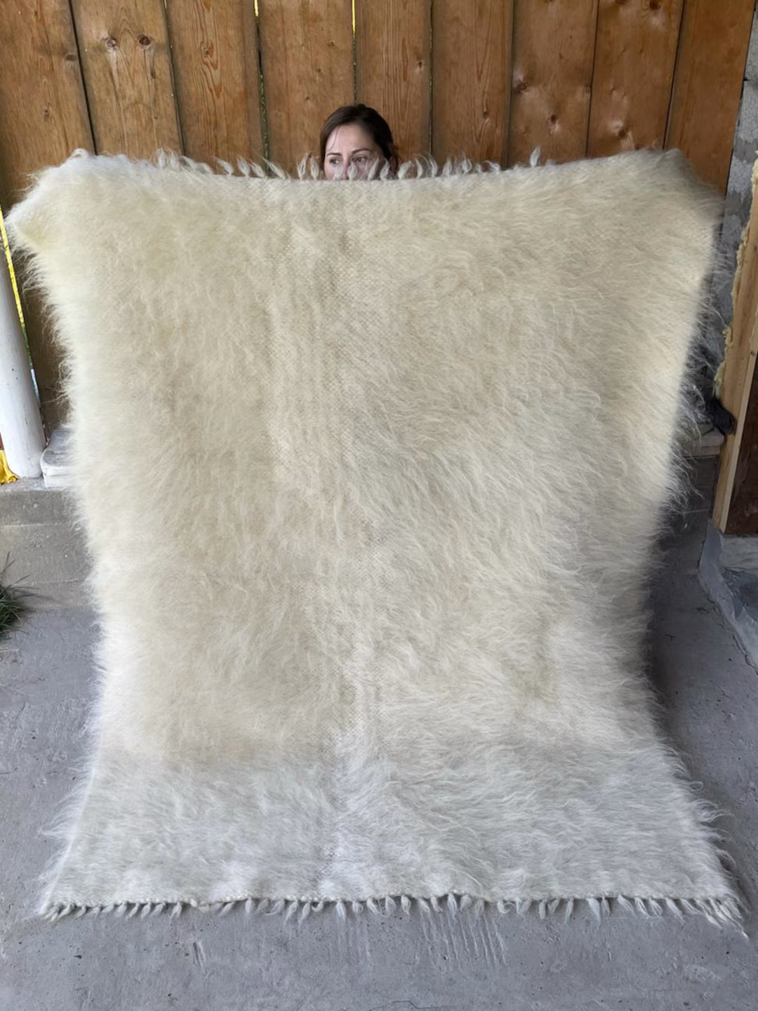 Wool Blanket - Queen - White