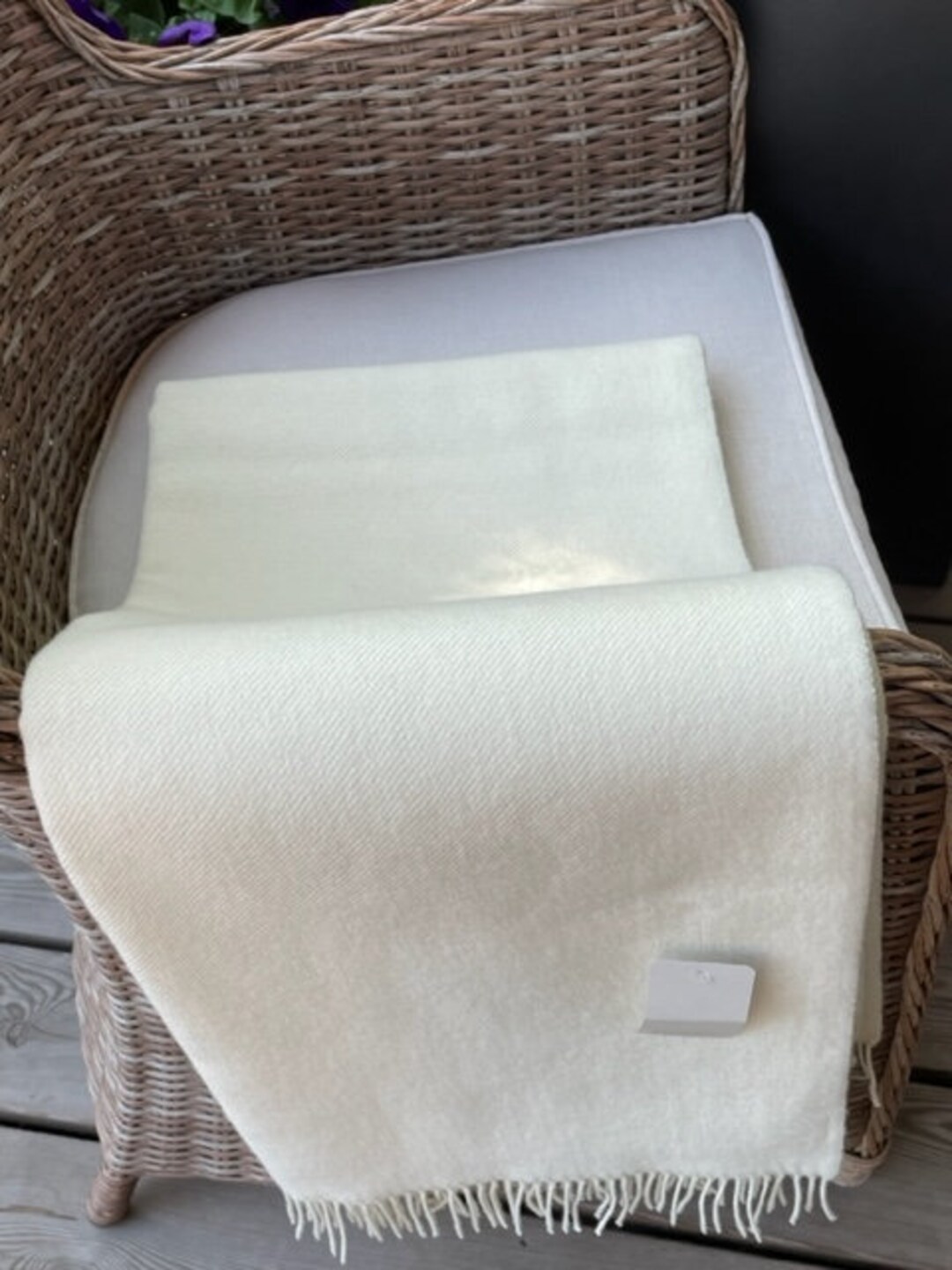 Wool Blanket - Single - White