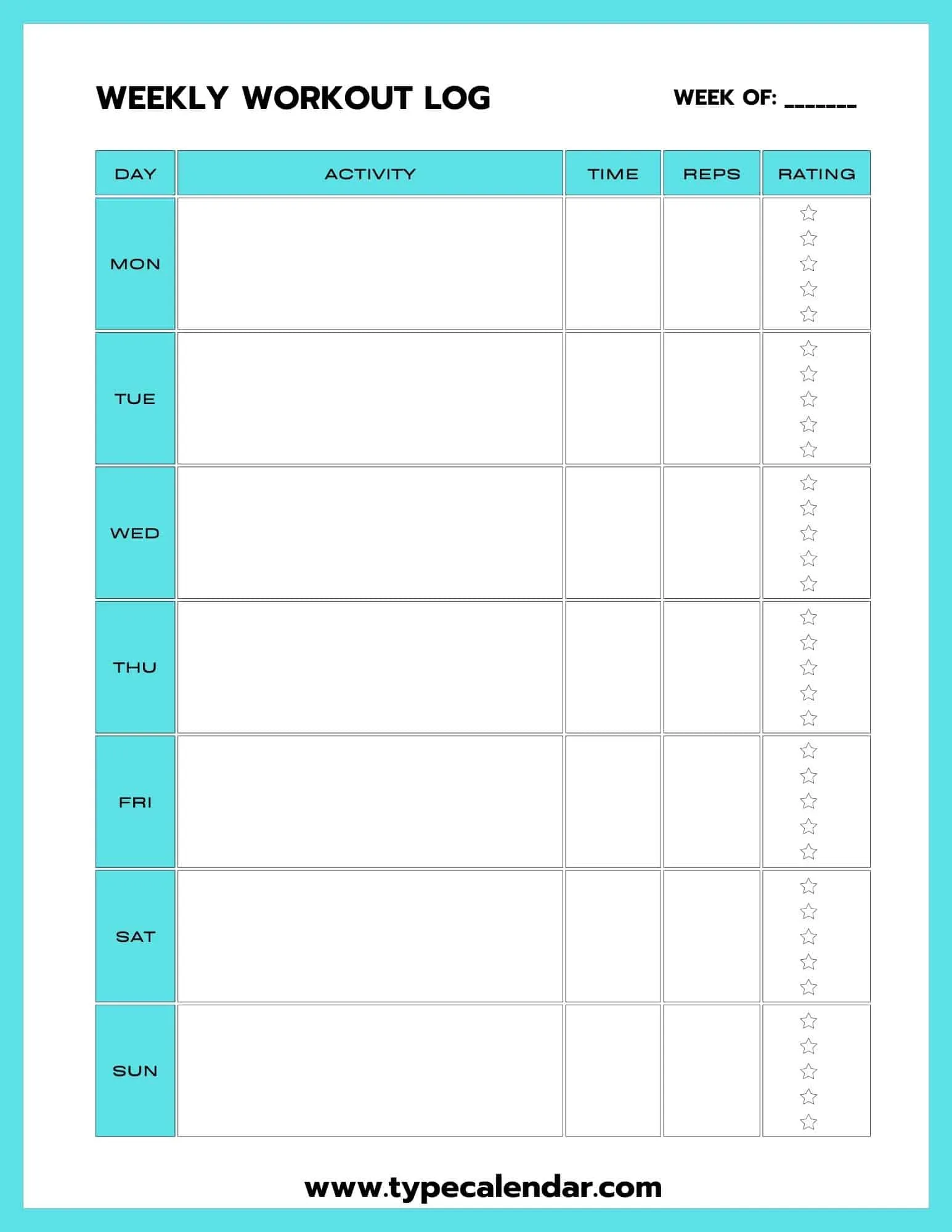 Workout Log