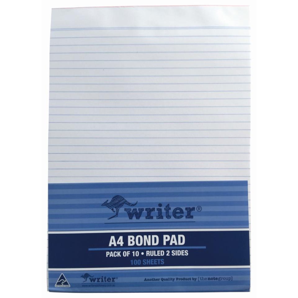 Writing Pad - A4 - 100 Sheets
