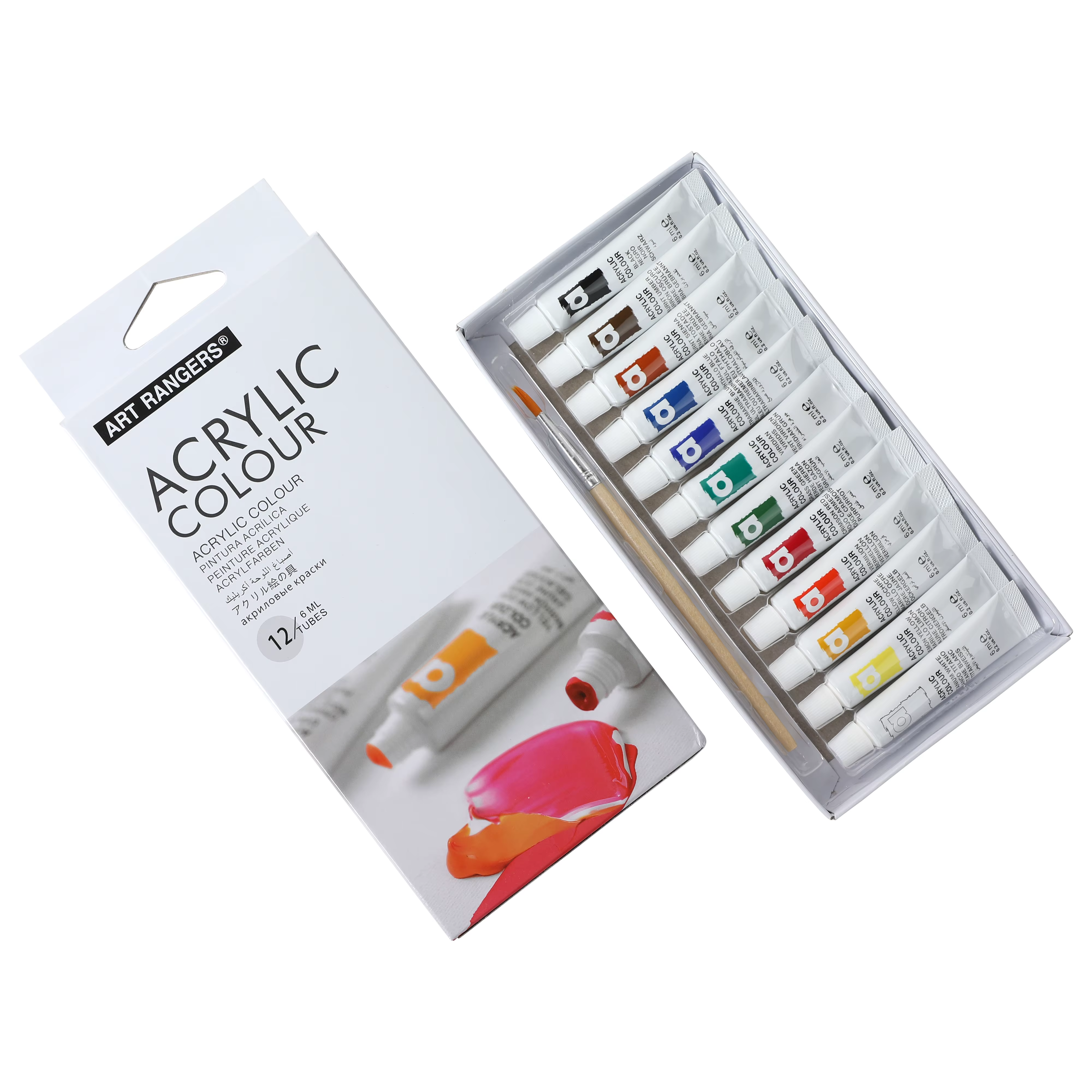 Acrylic Paint Set - 12 Colors