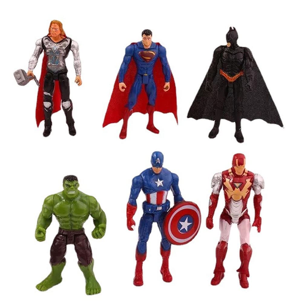 Action Figure - Set of 6 - Superheroes