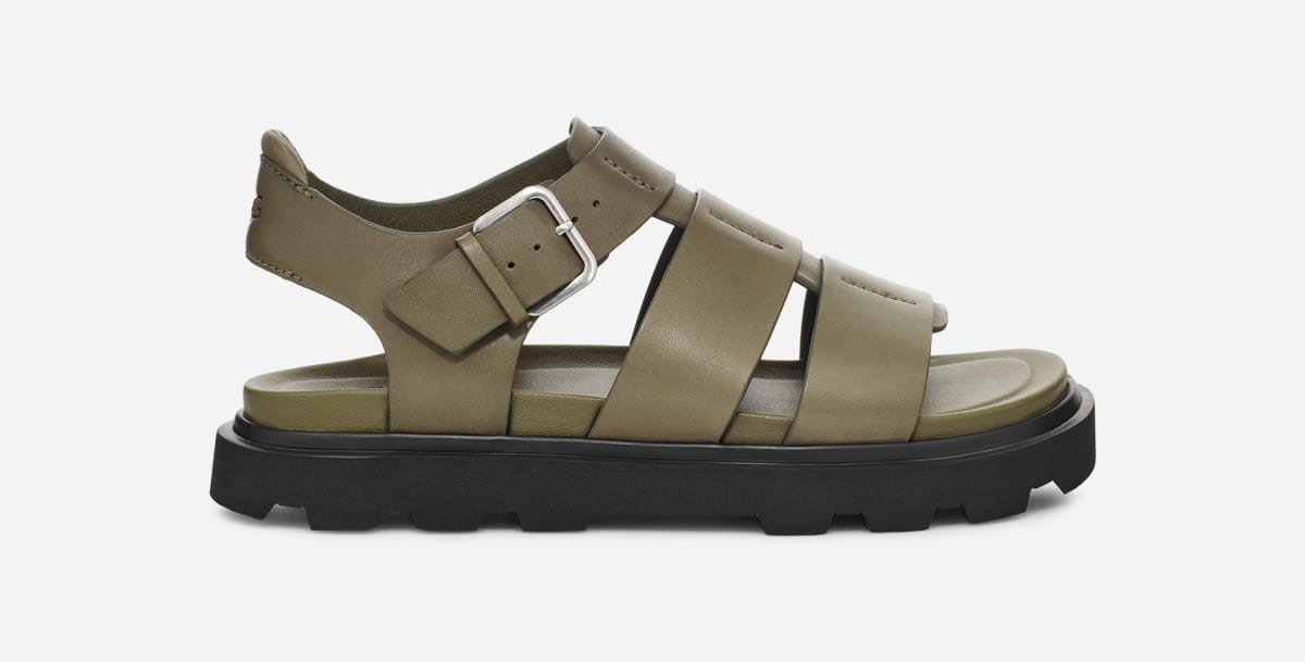 Adventure Olive Leather Sandals