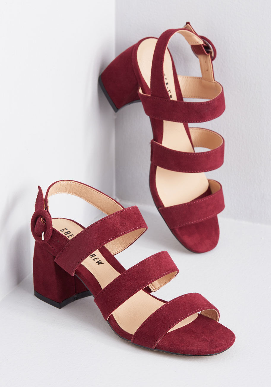 Air Burgundy Sandals