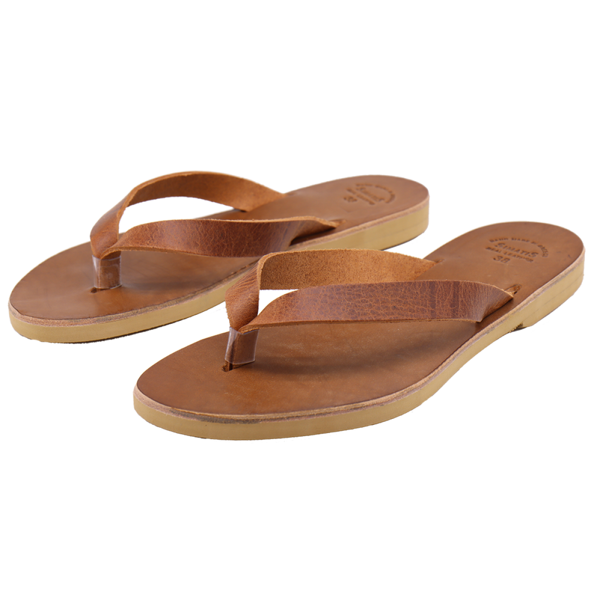 Air Cognac Flip Flops