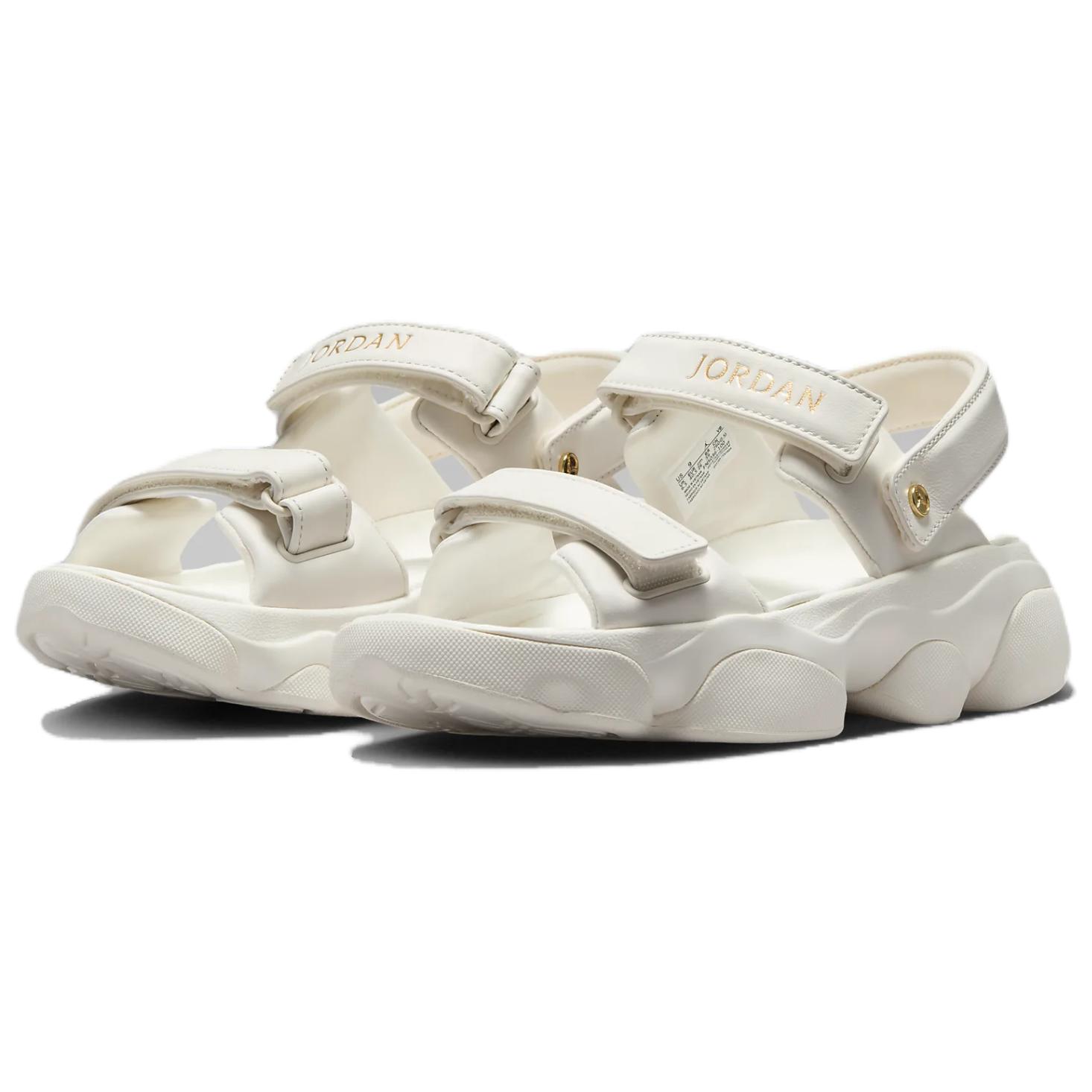 Air White Leather Sandals