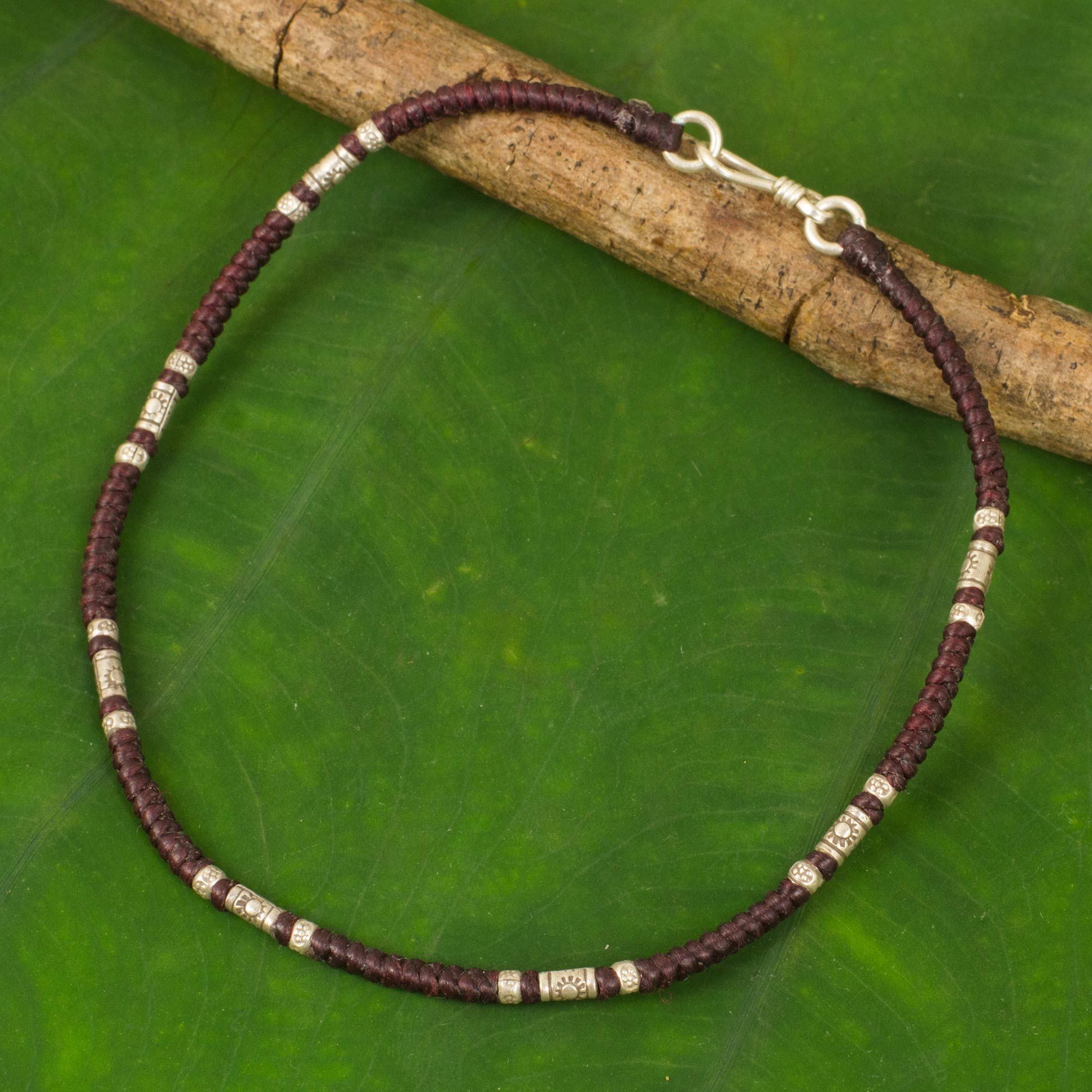 Anklet - Maroon