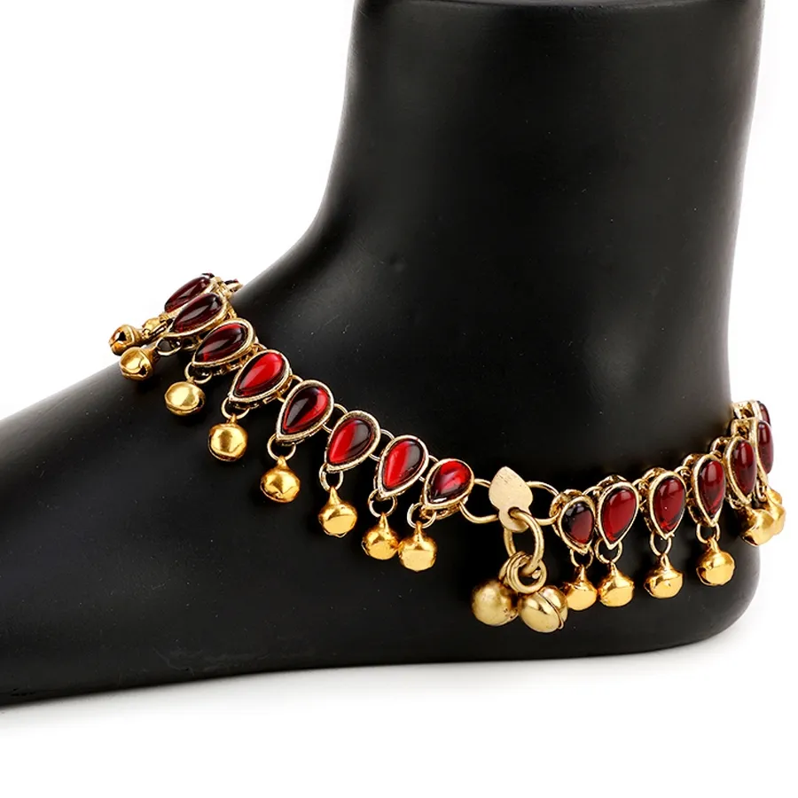 Anklet - Maroon