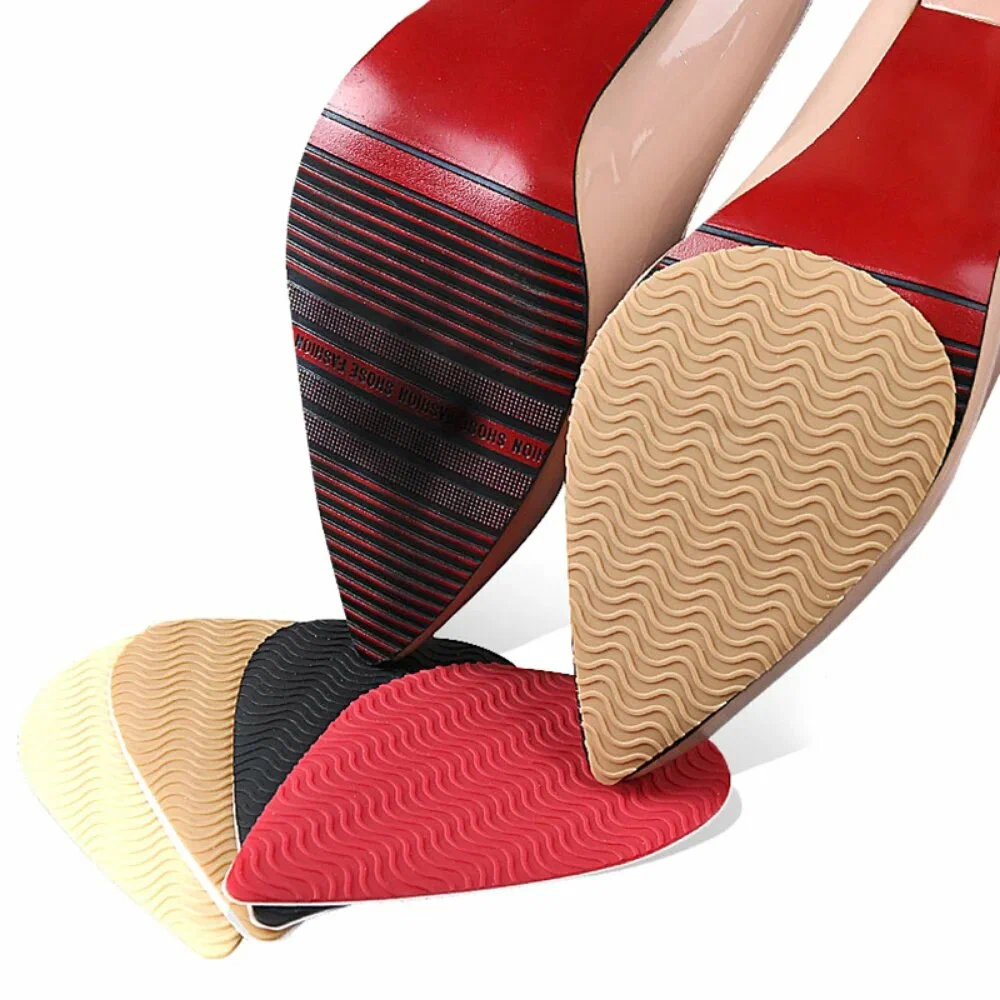 Anti-Slip Burgundy Shoe Insoles