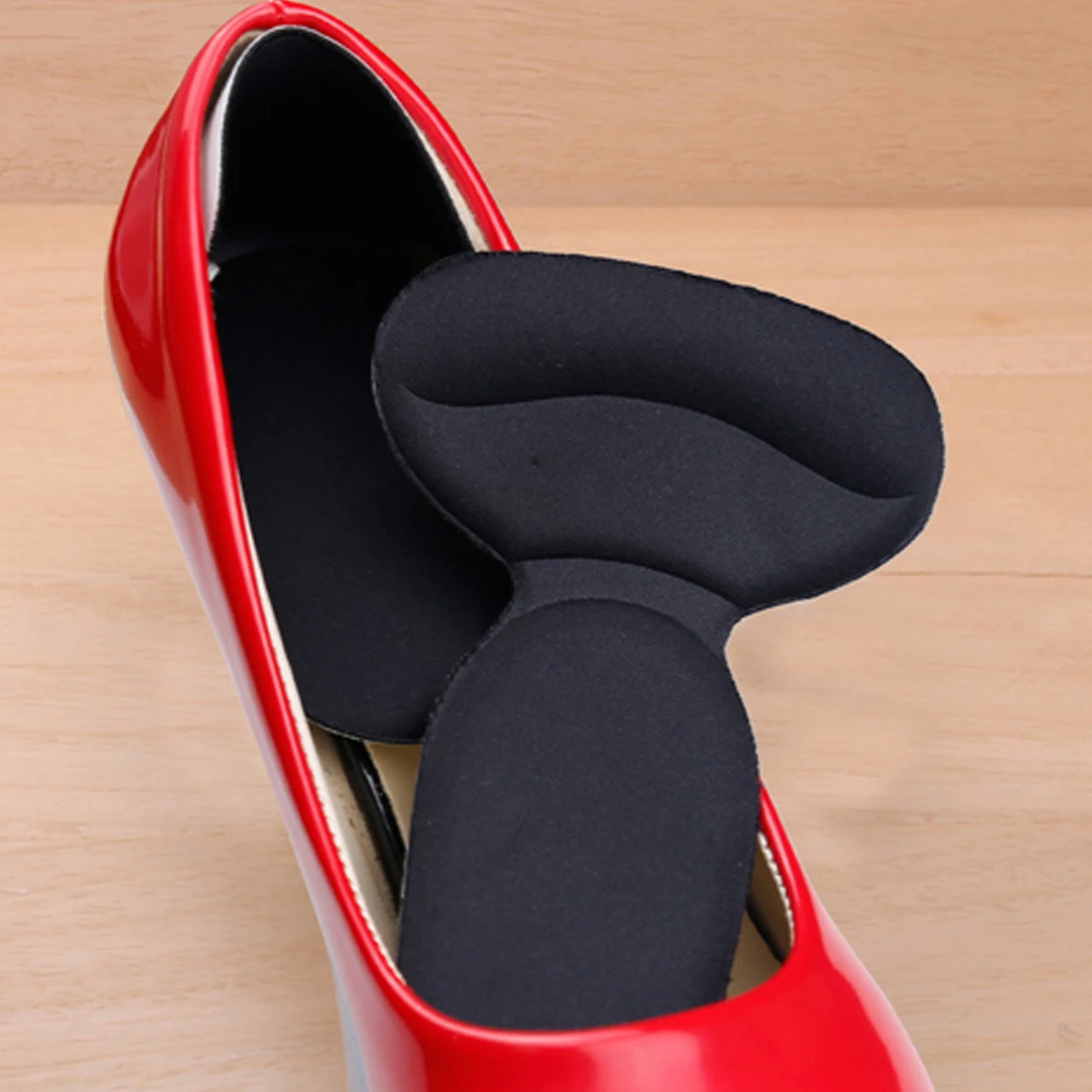 Anti-Slip Burgundy Shoe Insoles
