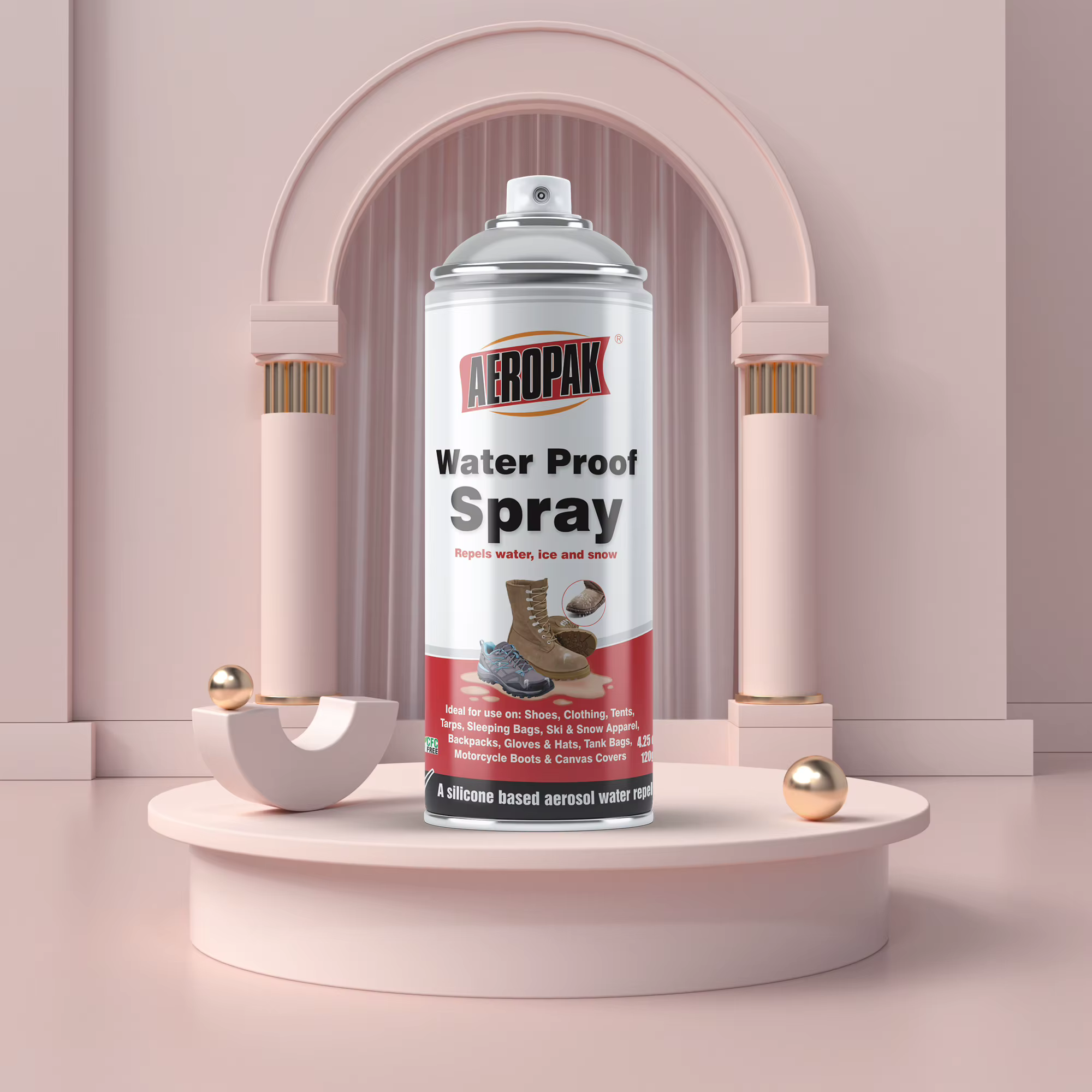 Anti-Slip Burgundy Waterproof Spray