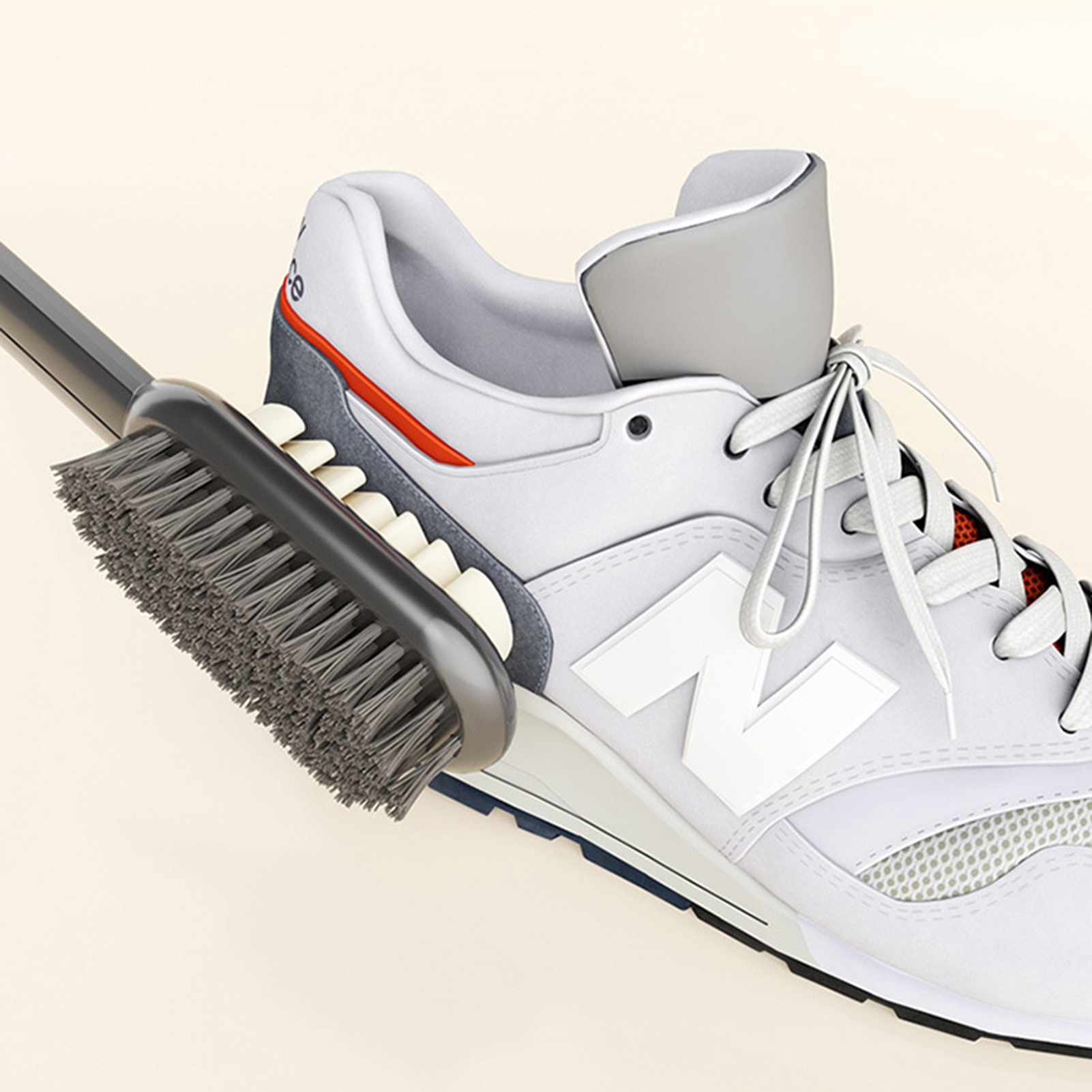 Anti-Slip Charcoal Shoe Brush
