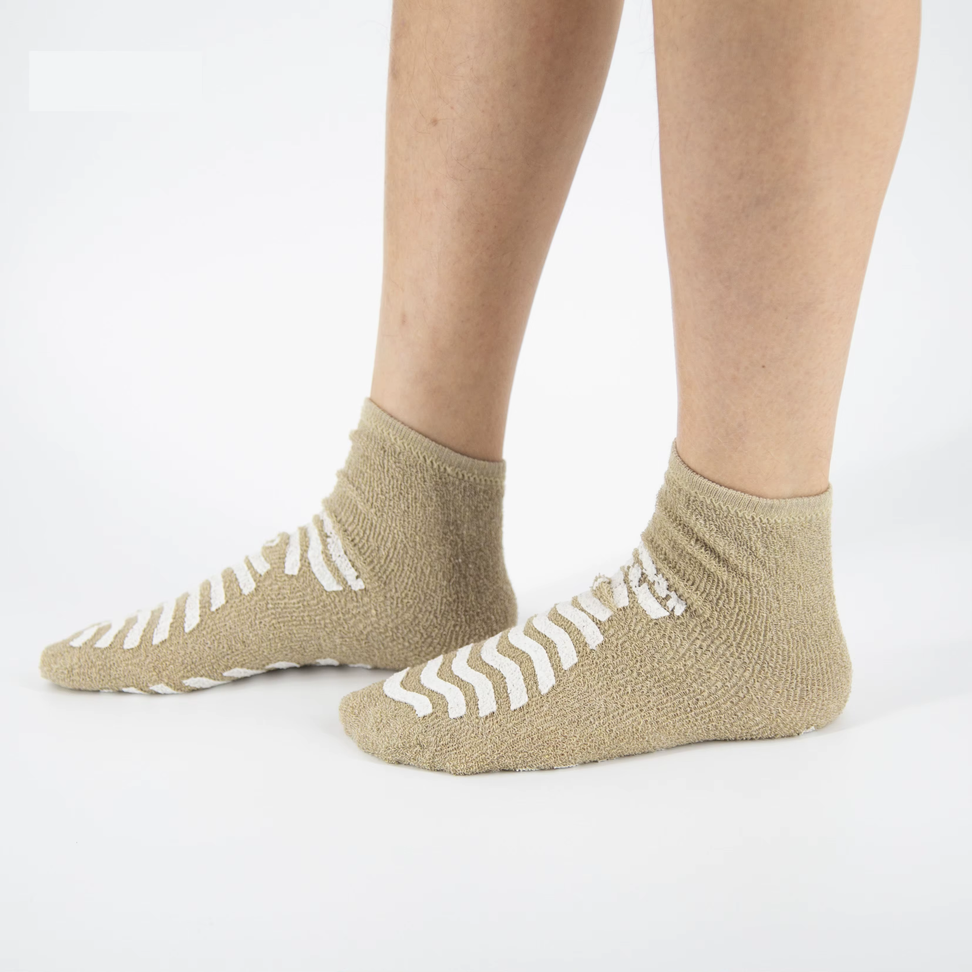 Anti-Slip Grey Ankle Socks