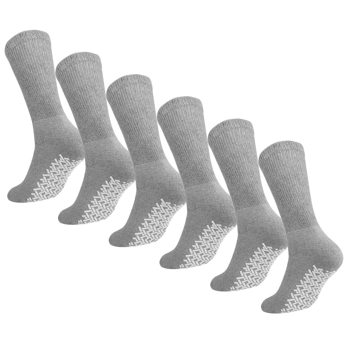 Anti-Slip Grey Ankle Socks