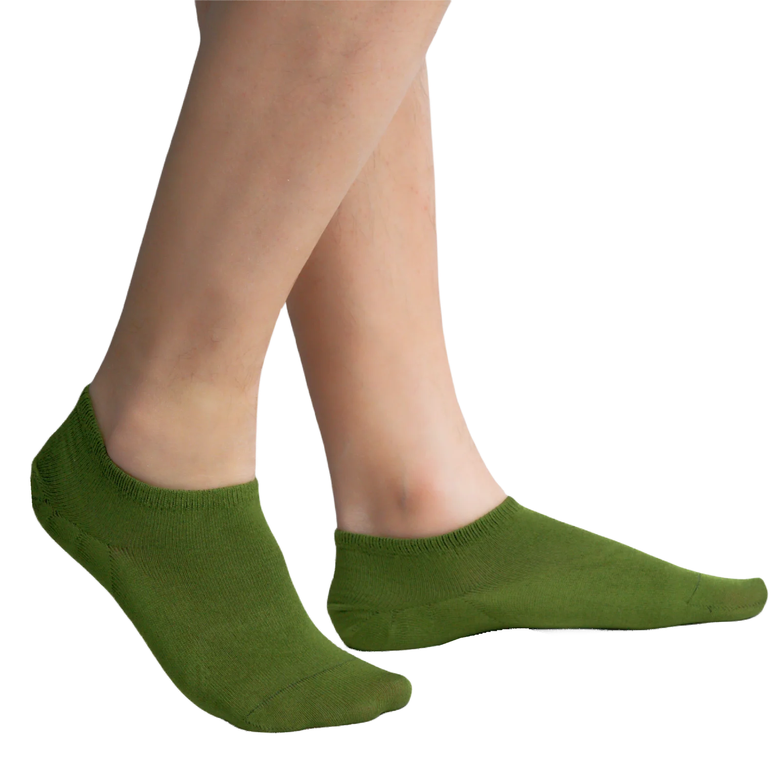 Anti-Slip Olive Ankle Socks