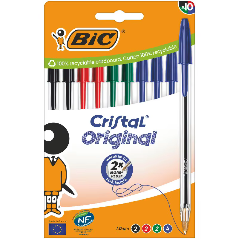 BIC Cristal Pen - Black - 1000 Pack