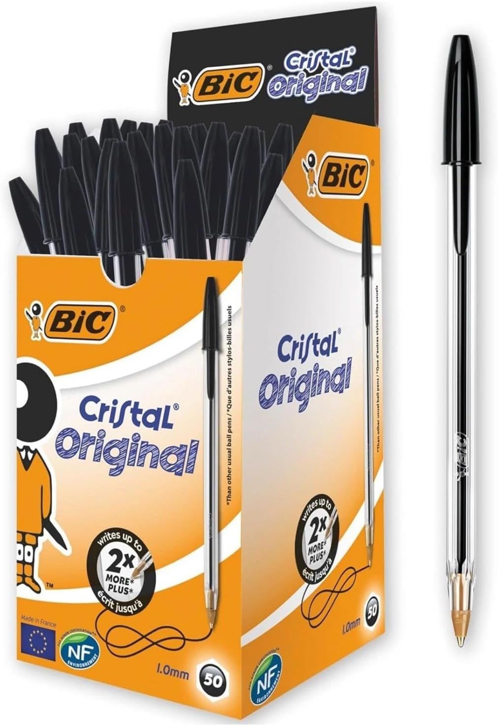 BIC Cristal Pen - Black - 20 Pack