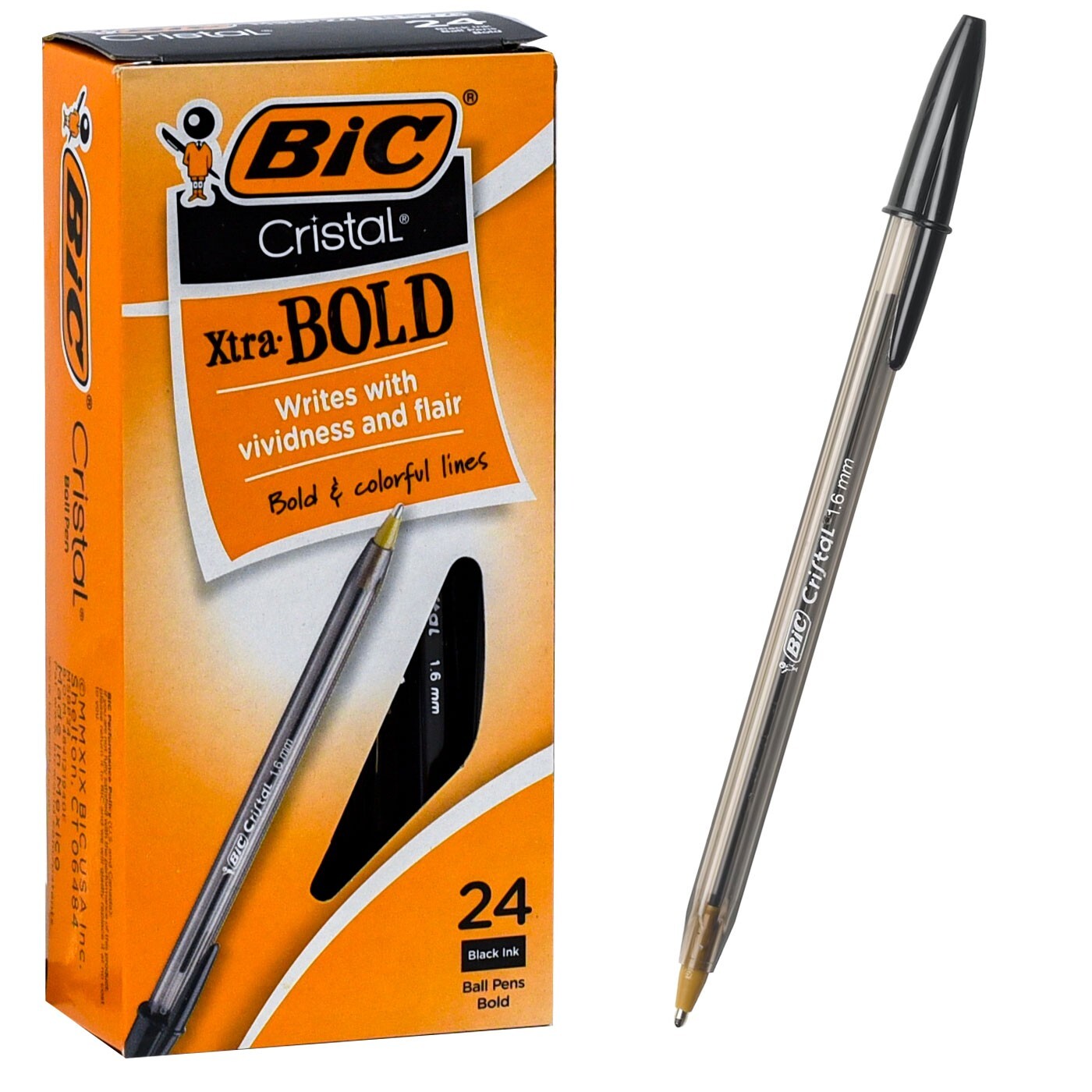 BIC Cristal Pen - Black - 2000 Pack
