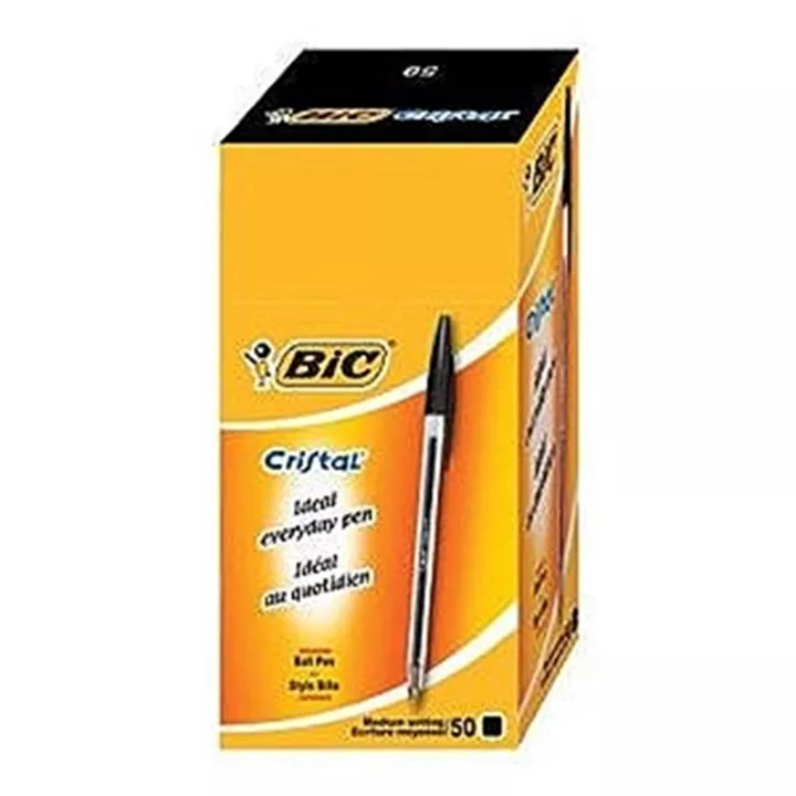 BIC Cristal Pen - Black - 50 Pack