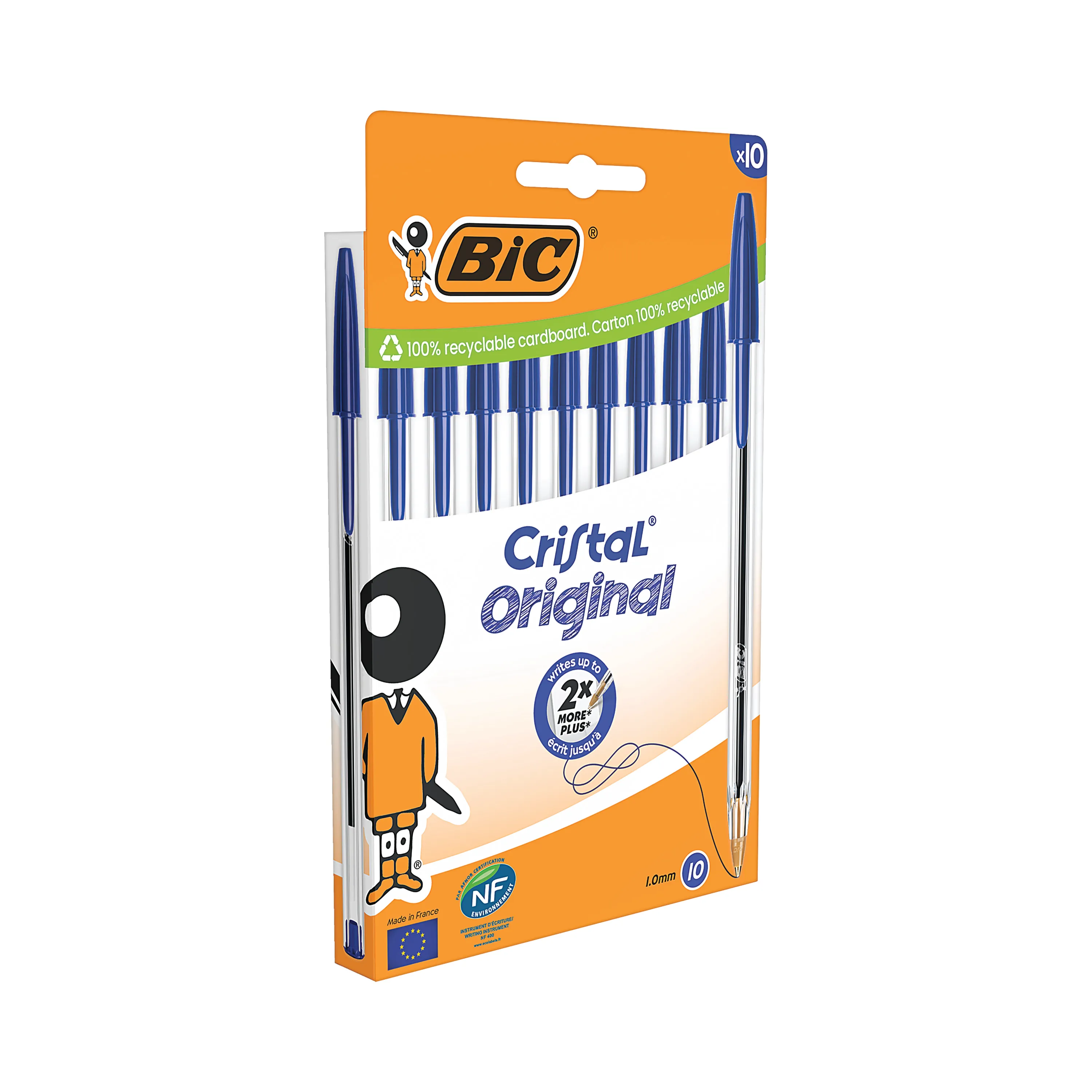 BIC Cristal Pen - Blue - 10 Pack