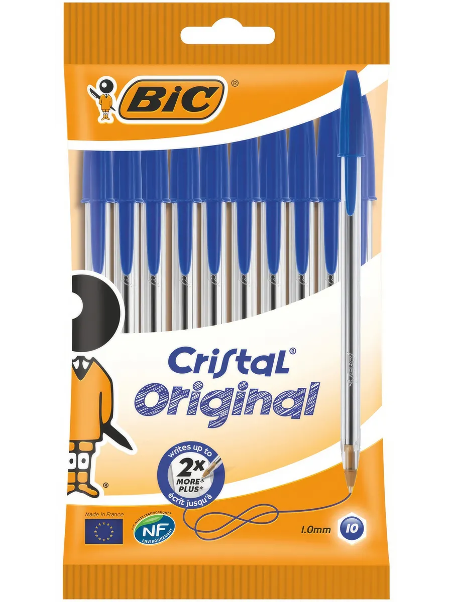 BIC Cristal Pen - Blue - 10 Pack