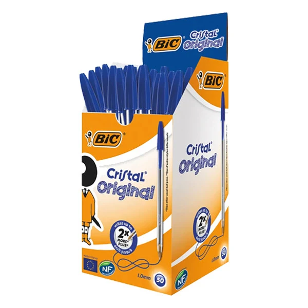 BIC Cristal Pen - Blue - 50 Pack