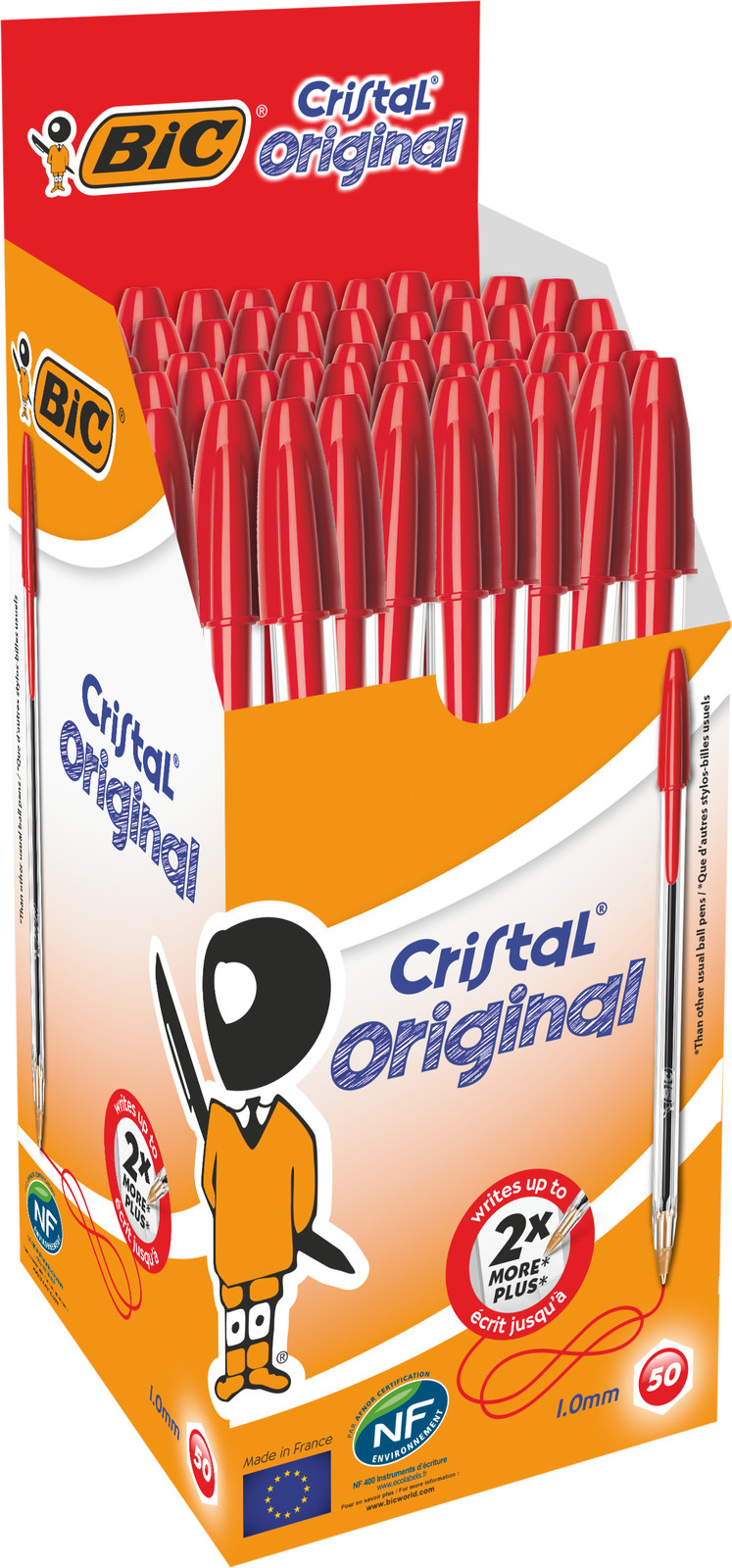BIC Cristal Pen - Red - 10 Pack