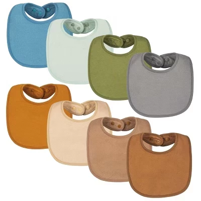 Baby Bib - 0-12 Months - 8 Pack