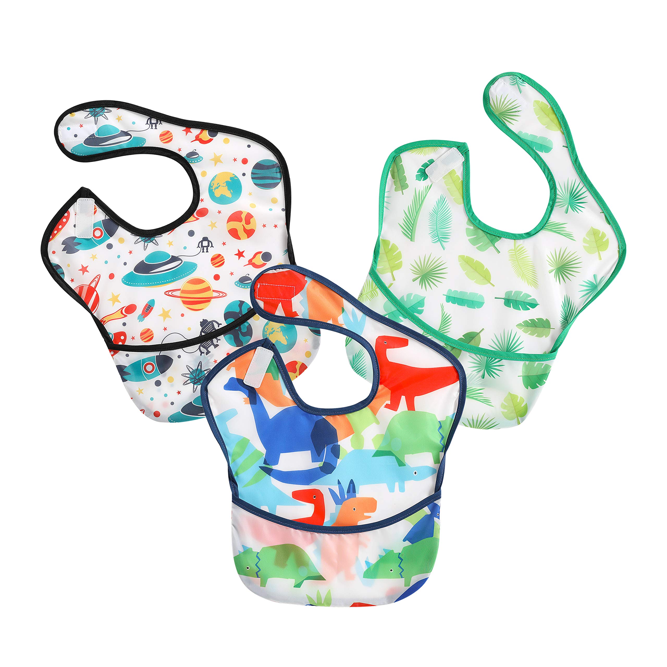 Baby Bibs - Waterproof - 3 Pack