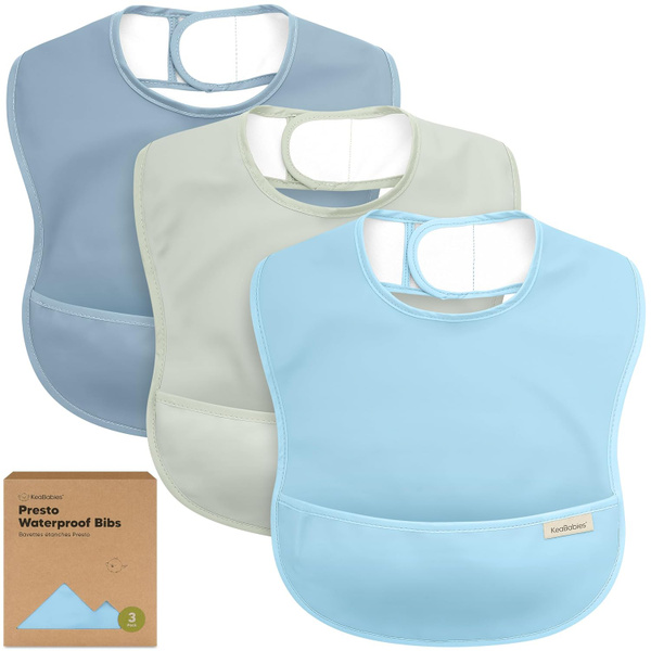 Baby Bibs - Waterproof - 3 Pack
