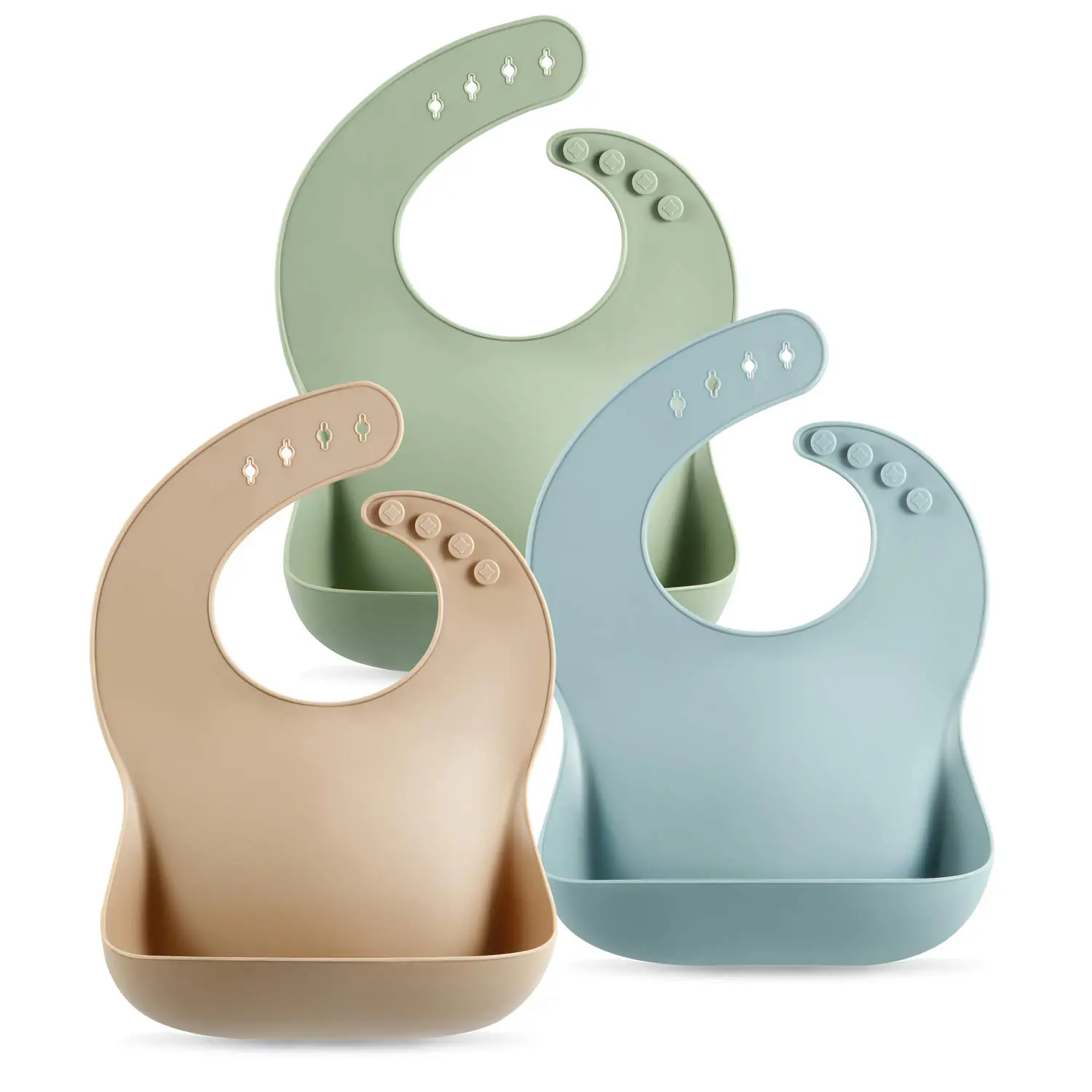 Baby Bibs - Waterproof - 3 Pack