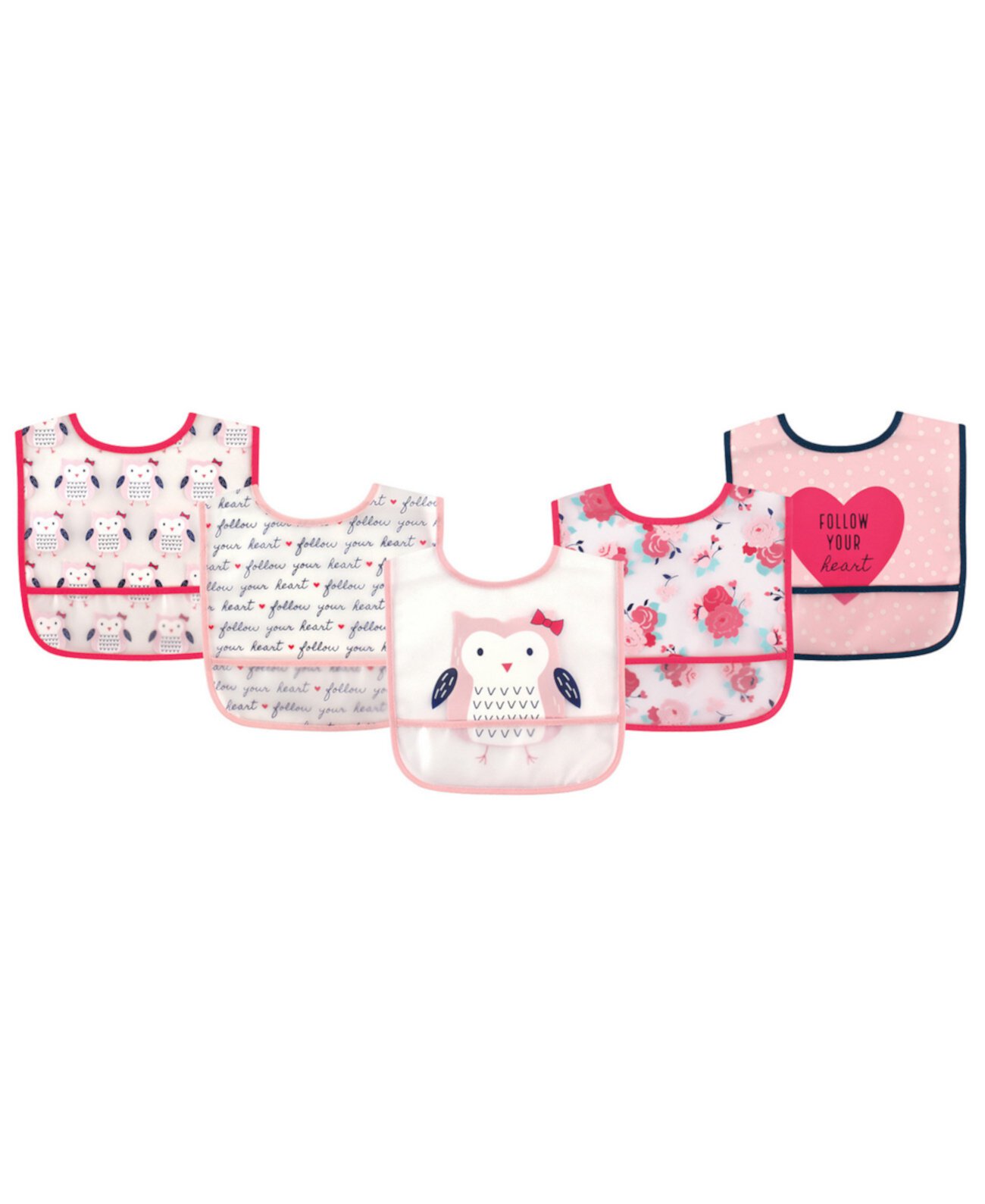 Baby Bibs - Waterproof - 5 Pack