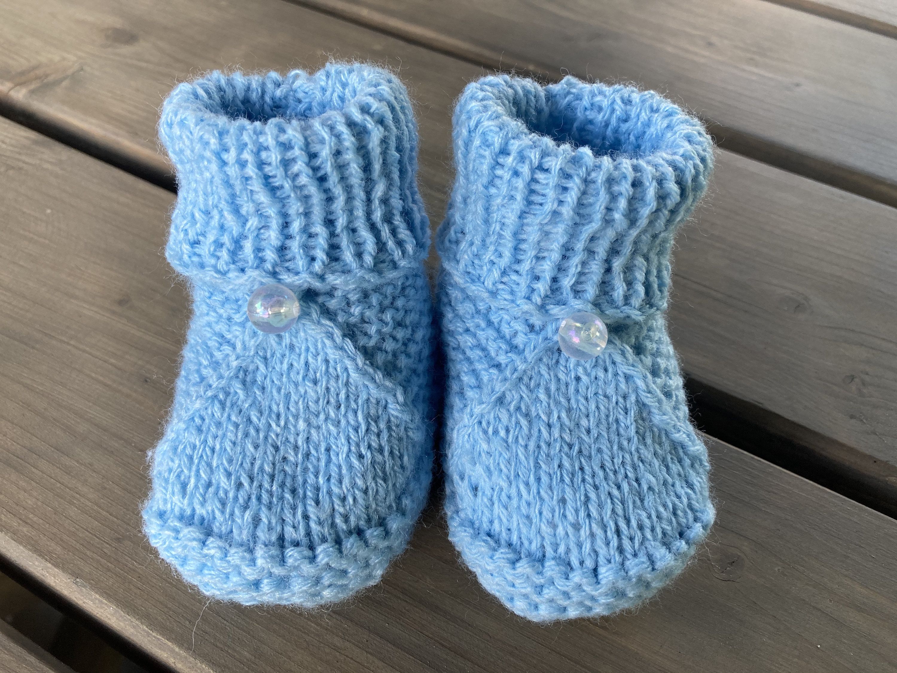 Baby Booties - 0-6 Months - Blue