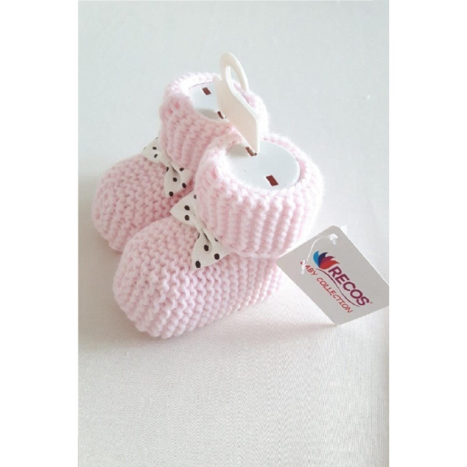Baby Booties - 0-6 Months - Pink