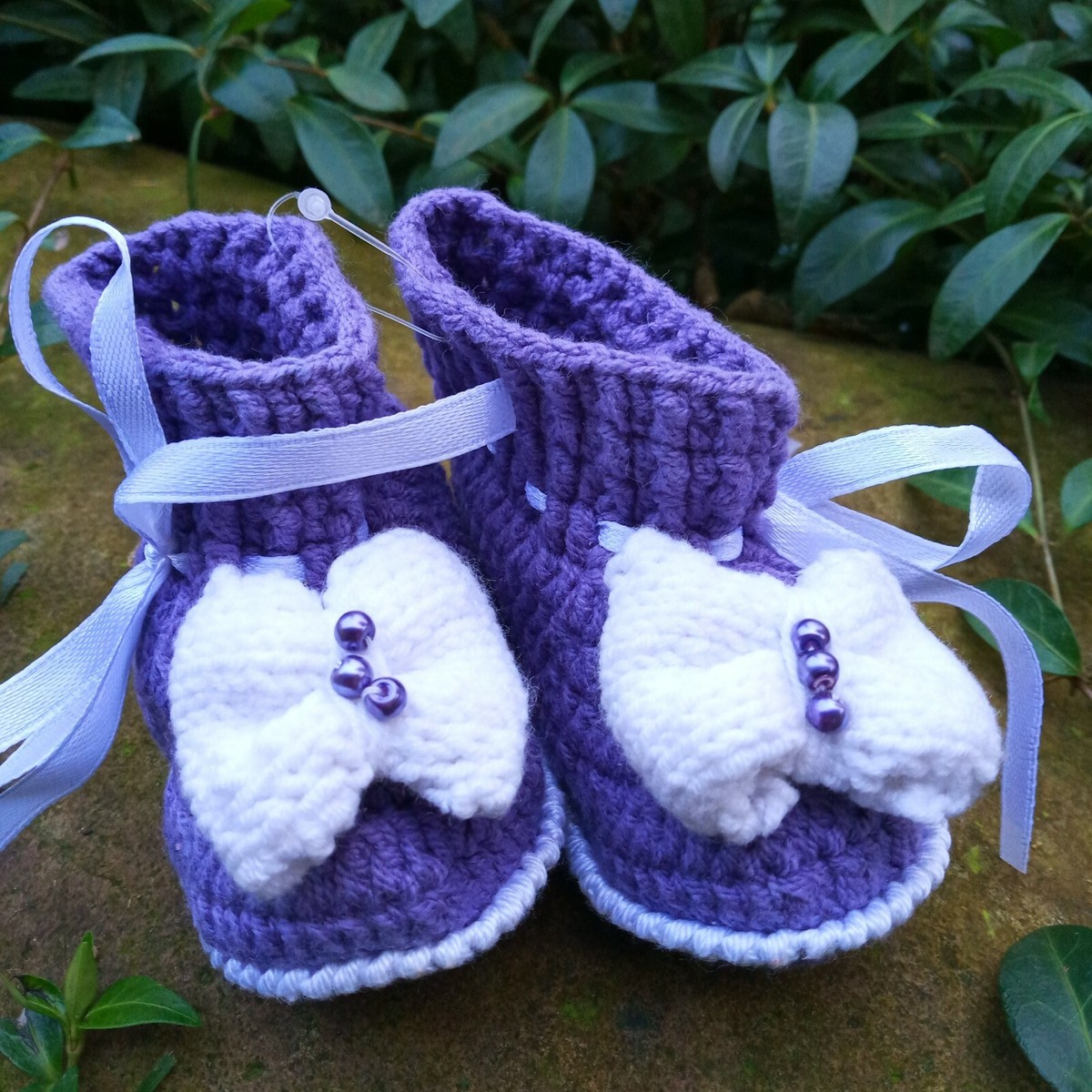 Baby Booties - Purple