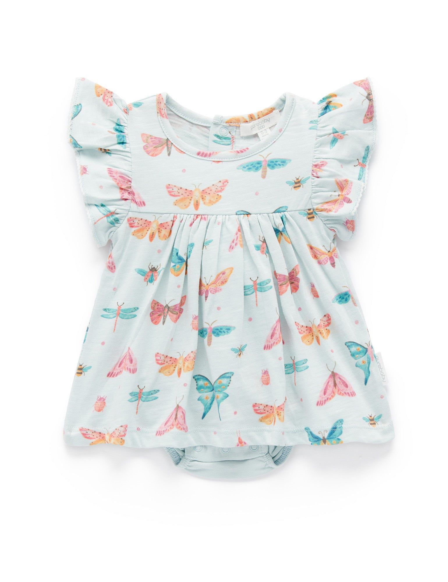 Baby Dress - 0-3 Months - Floral