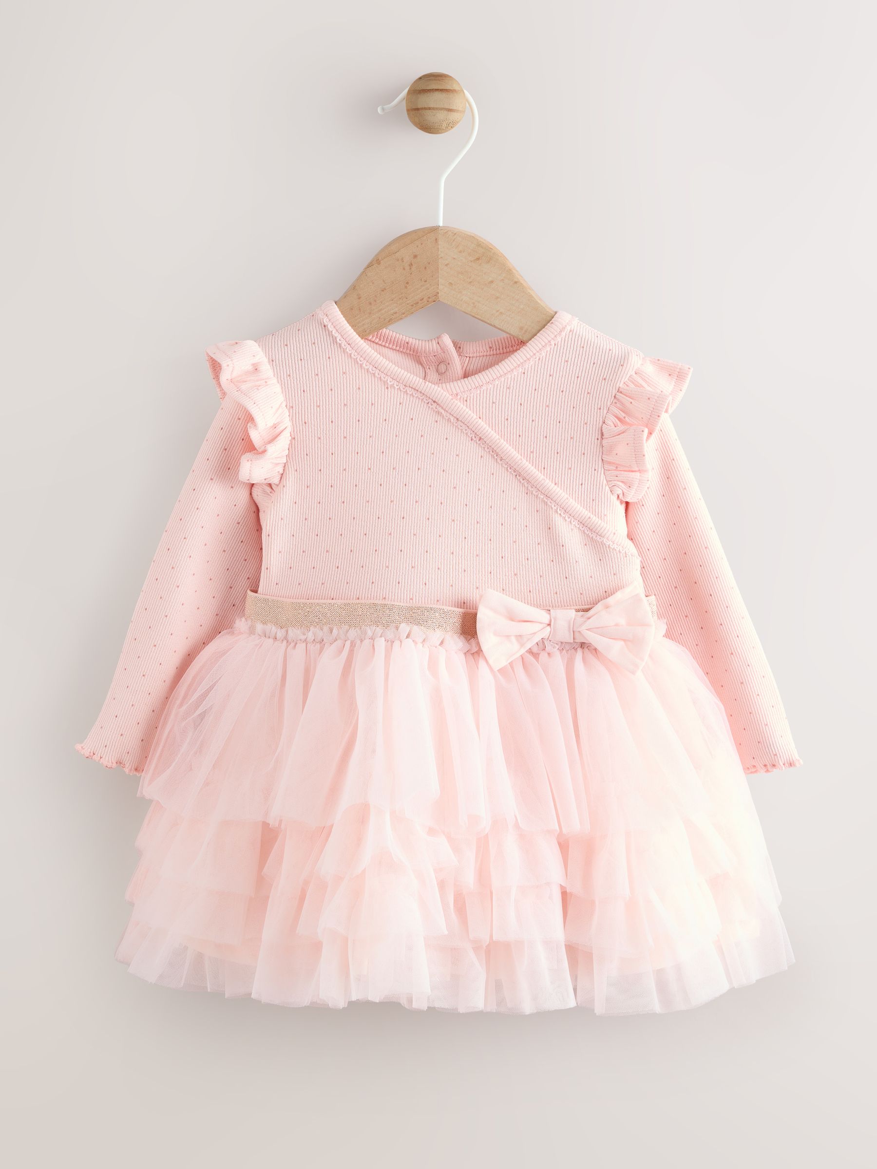 Baby Dress - 0-3 Months - Pink