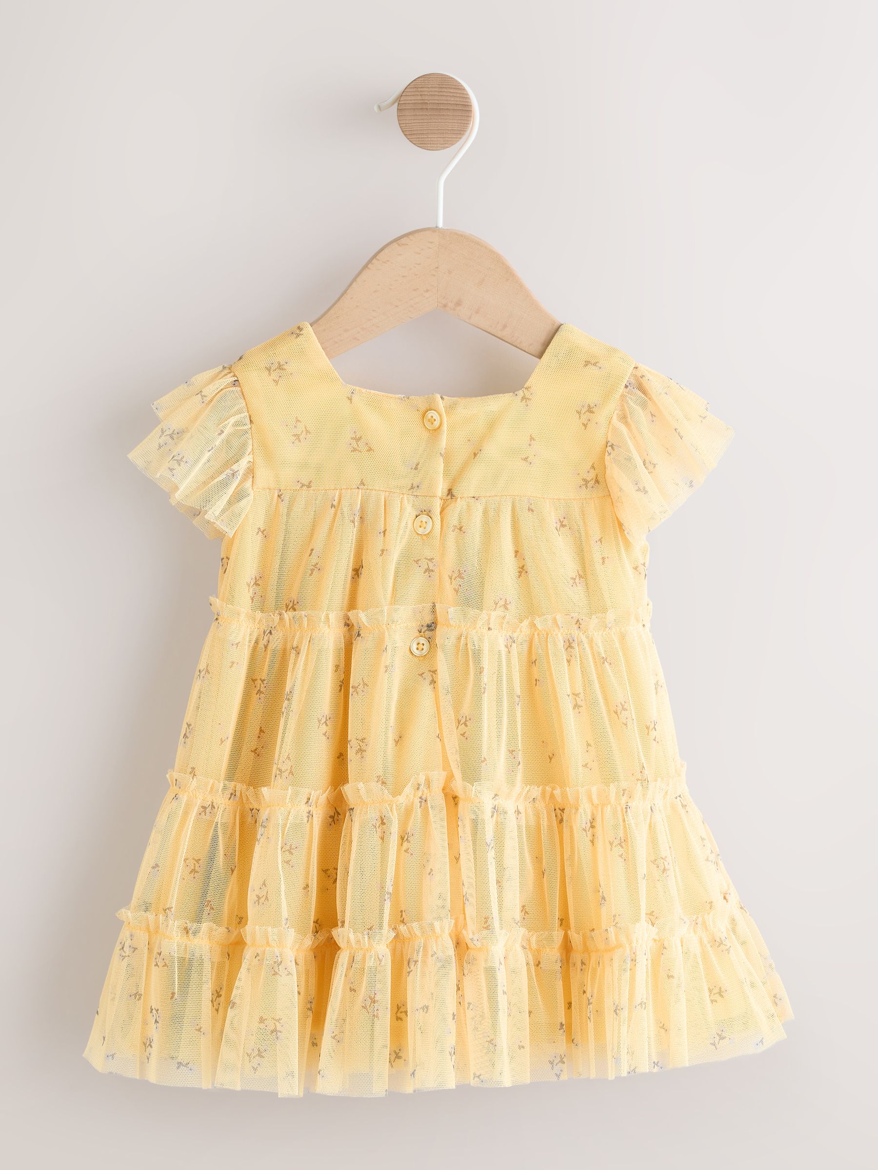Baby Dress - 0-3 Months - Yellow