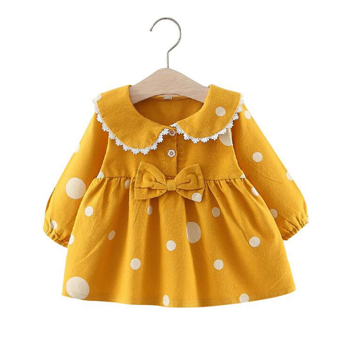 Baby Dress - 0-3 Months - Yellow