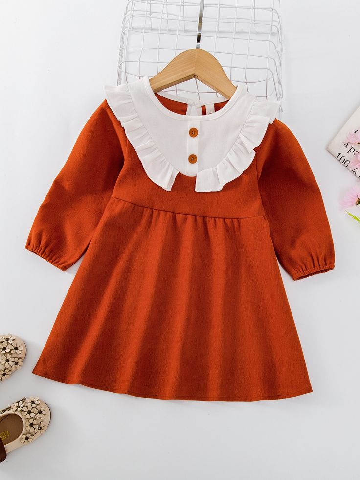 Baby Dress - Orange